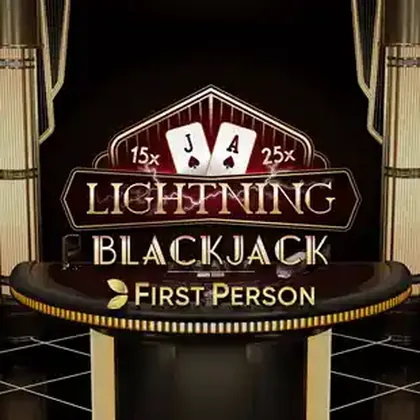 First Person Lightning Blackjack game artwork